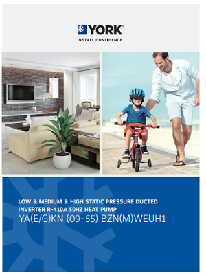 1100-Ducted Split Units T1, Inverter Compressor , Heat Pump, R410a (Leaflets)