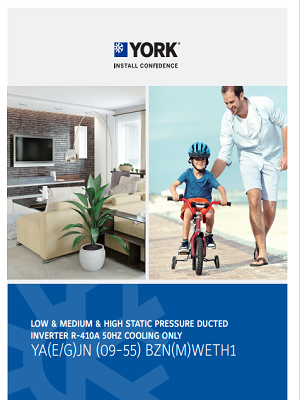 1090-Ducted Split Units T1, Inverter Compressor , Cool Only, R410a (Leaflets)