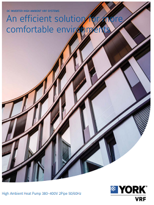 High Ambient High Efficiency VRF Top Flow Discharge