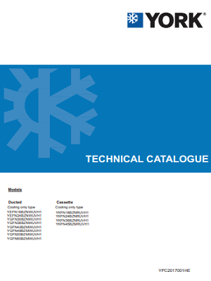 1010-Ducted Split Units T3, Fixed Speed, Cool Only, R410a (Technical Catalog)