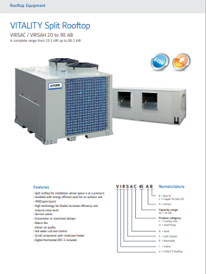1460-Ducted Commercial Split Units T1, Fixed Speed Compressor , Cool Only (Flier)