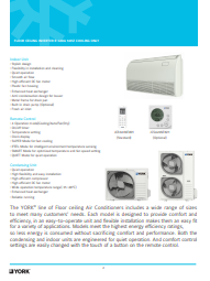 1130-Ceiling Floor Split Units T1, Inverter Compressor , Cool Only (Leaflet)