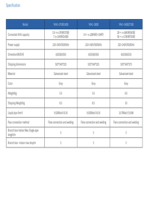 VRF Heat Pump Top Flow Discharge