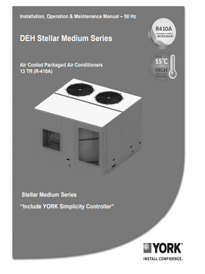 1400-Packaged Units T3, Fixed Speed Compressor , Cool Only (IOM)